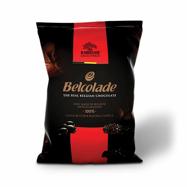 Belcolade Belgian 55% Dark Chocolate Drops 15kg 1 Belcolade Belgian 55% Dark Chocolate Drops 15kg