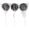 Black Mini Swirl Lollipops 24 Pack (288g)
