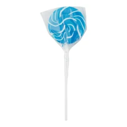 Blue Mini Swirl Lollipops 24 Pack (288g)