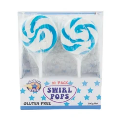 AU Candy Sales Shop -AU Candy Sales Shop Blue20Swirl20Lollipops2050g20 201020Pack2028120Pack29