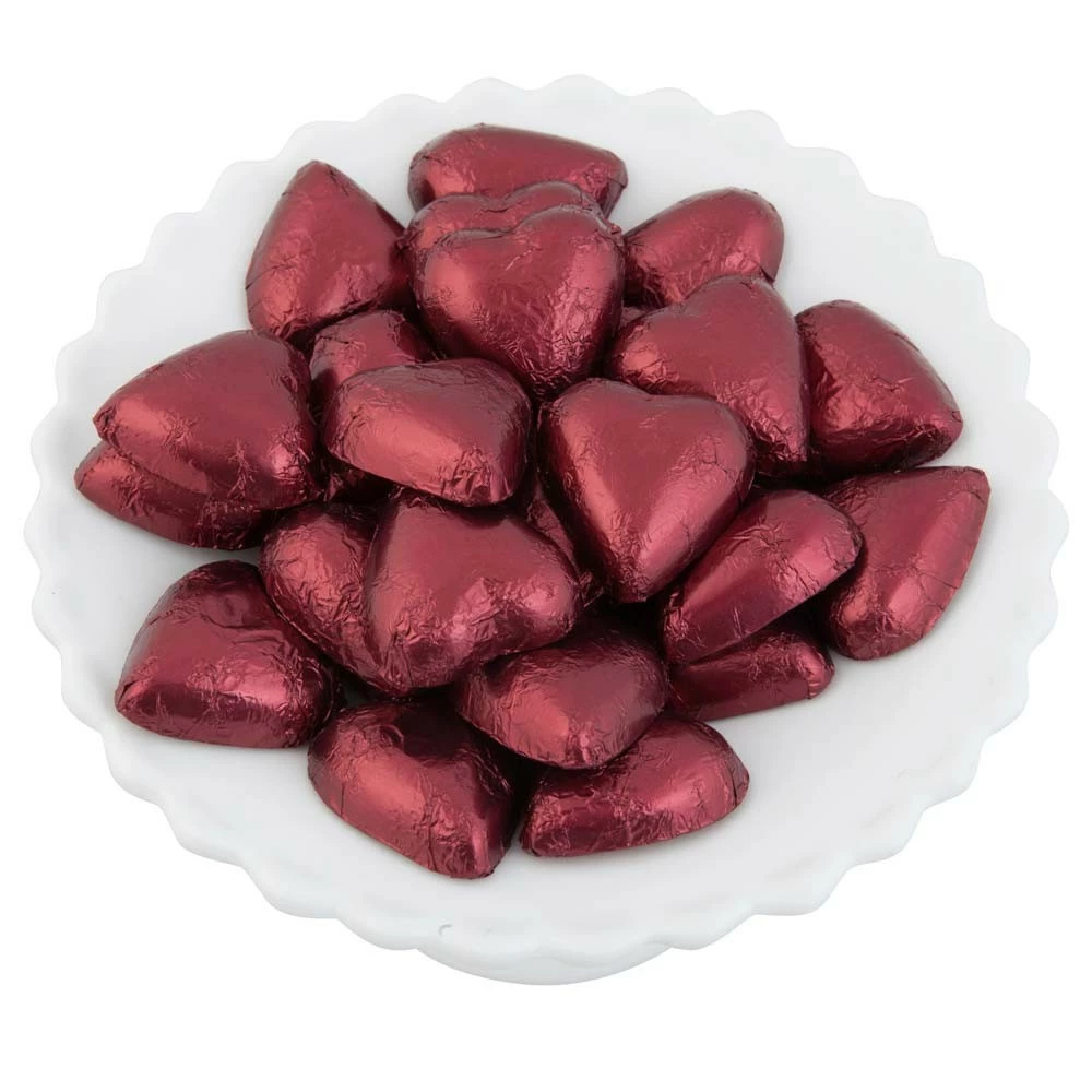 Burgundy Belgian Chocolate Hearts 5kg 1 Burgundy Belgian Chocolate Hearts 5kg