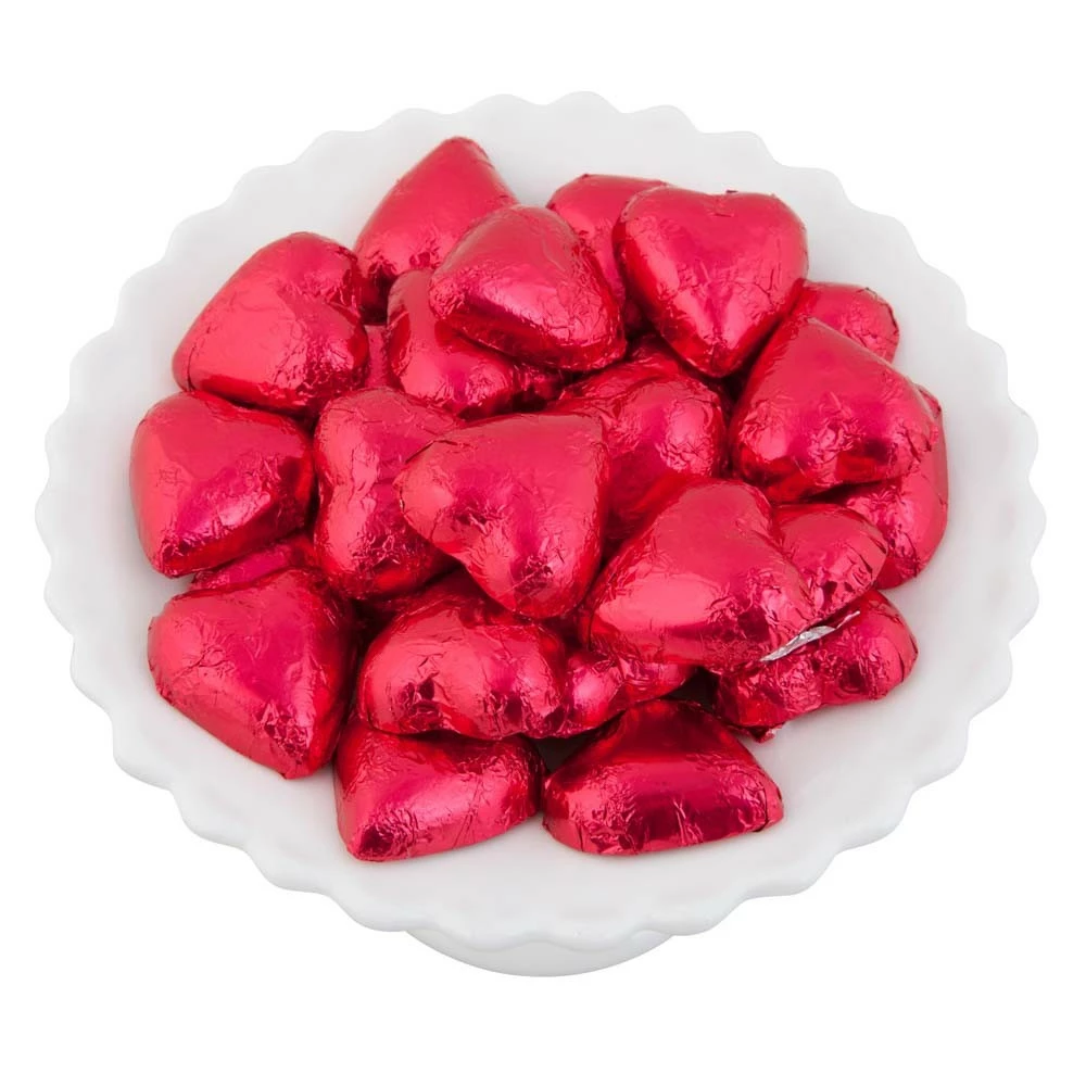 Fuchsia Pink Belgian Chocolate Hearts 500g - 5kg 1 Fuchsia Pink Belgian Chocolate Hearts 500g - 5kg