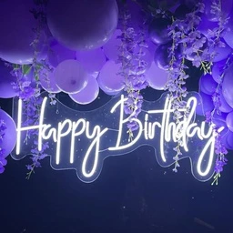 Happy Birthday Neon LED Light Hire 1Metre X 46cm (White) 1 Happy Birthday Neon LED Light Hire 1Metre X 46cm (White)