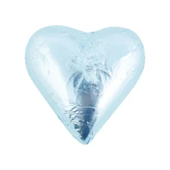 Light Blue Belgian Chocolate Hearts 30g X 30