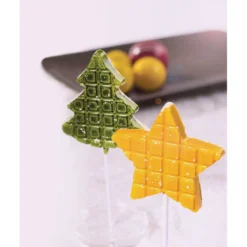 Martellato Christmas Tree And Star Chocolate Lollipop Mould