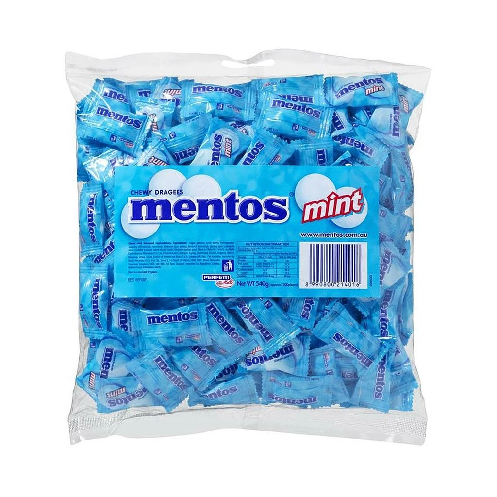 Mentos Mint Pillow Pack 540g 1 Mentos Mint Pillow Pack 540g