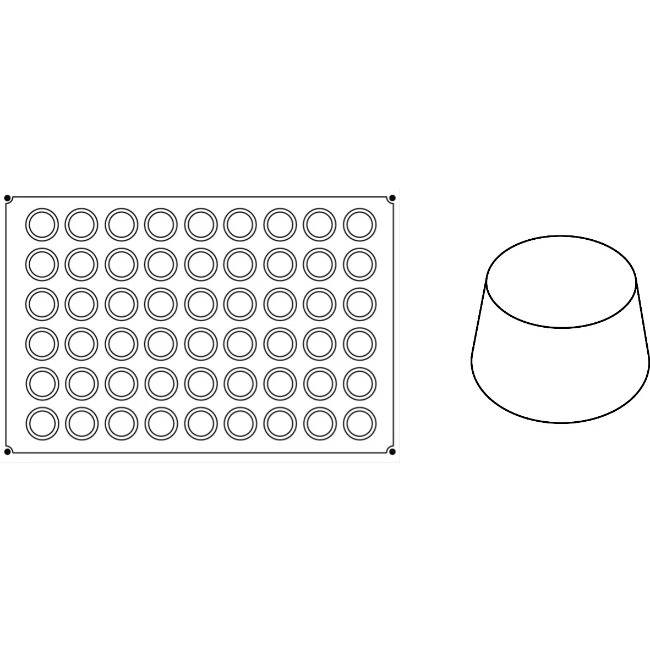 Pavoni Mini Muffin Monoportion Silicone Mould PX005 1 Pavoni Mini Muffin Monoportion Silicone Mould PX005