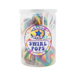 Rainbow Mini Swirl Lollipops 24 Pack (288g)