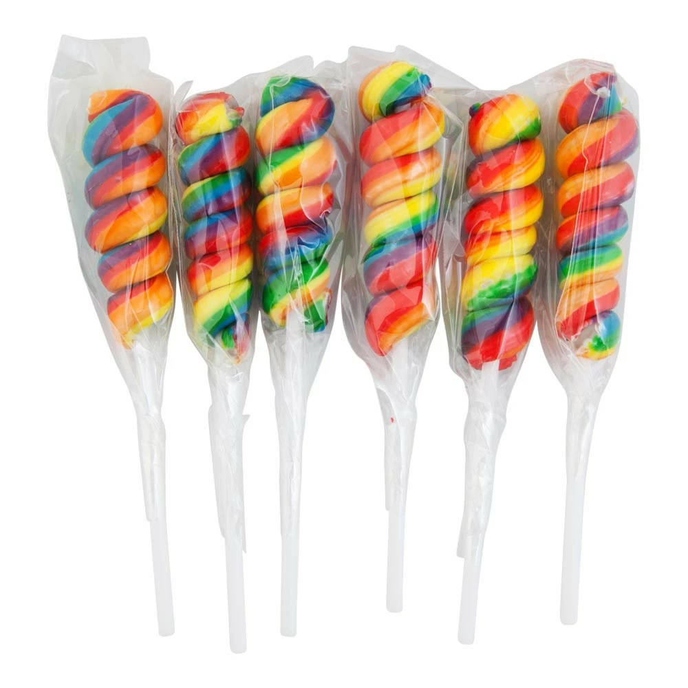 Rainbow Mini Twist Lollipops 24 Pack 1 Rainbow Mini Twist Lollipops 24 Pack
