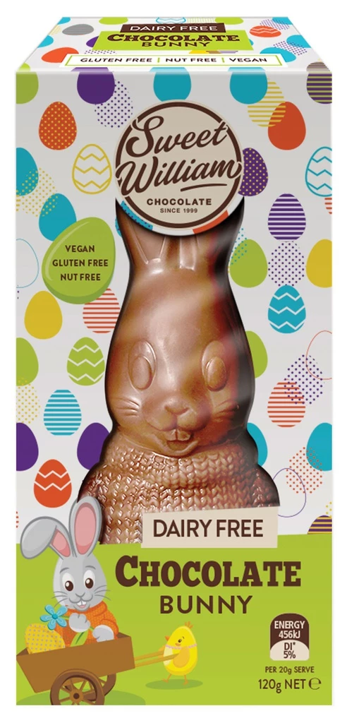 Sweet William Hollow Chocolate Bunny 120g 2 Sweet William Hollow Chocolate Bunny 120g - Image 2