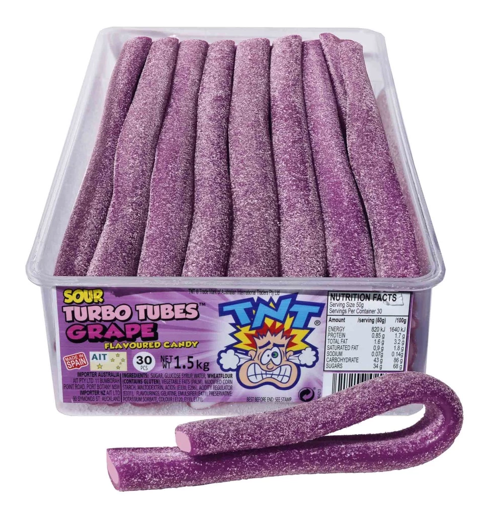 TNT Sour Grape Turbo Tubes 1 TNT Sour Grape Turbo Tubes