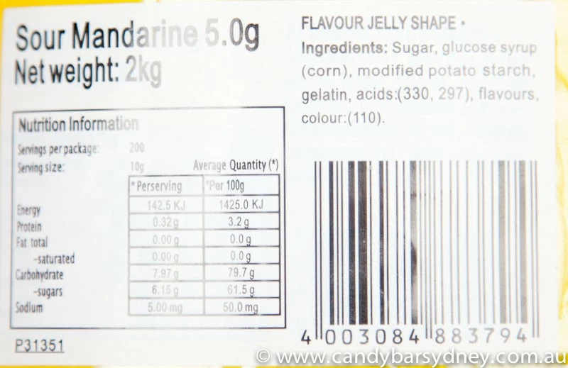 Trolli Sour Mandarines 2kg 4 Trolli Sour Mandarines 2kg - Image 4