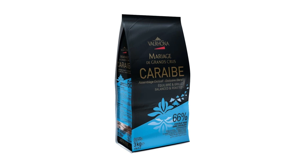 Valrhona Caraibe 66% Dark Couverture Chocolate Feves 2 Valrhona Caraibe 66% Dark Couverture Chocolate Feves - Image 2