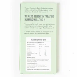 Vegan Chocolate Co Almond Bar 100g