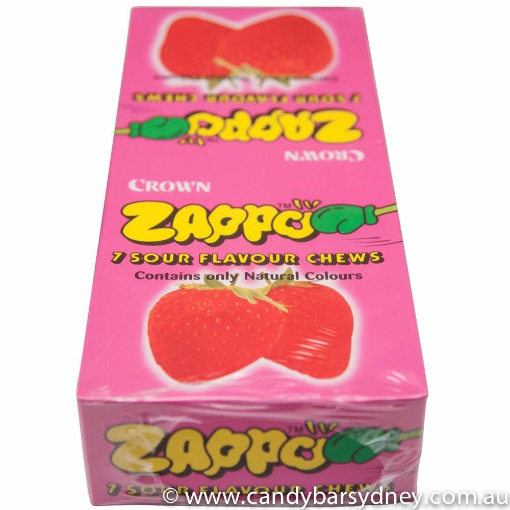 Zappo Strawberry Chews 60 Pack 1 Zappo Strawberry Chews 60 Pack