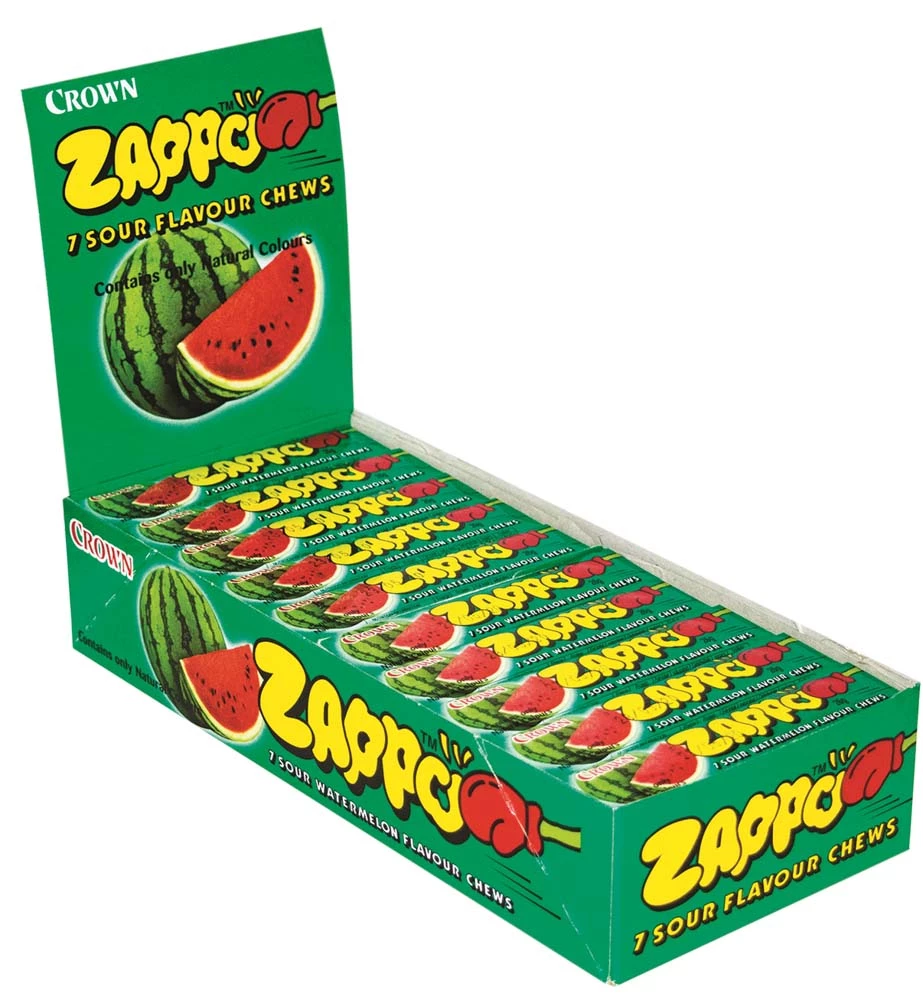 Zappo Watermelon Chews 60 Pack 1 Zappo Watermelon Chews 60 Pack